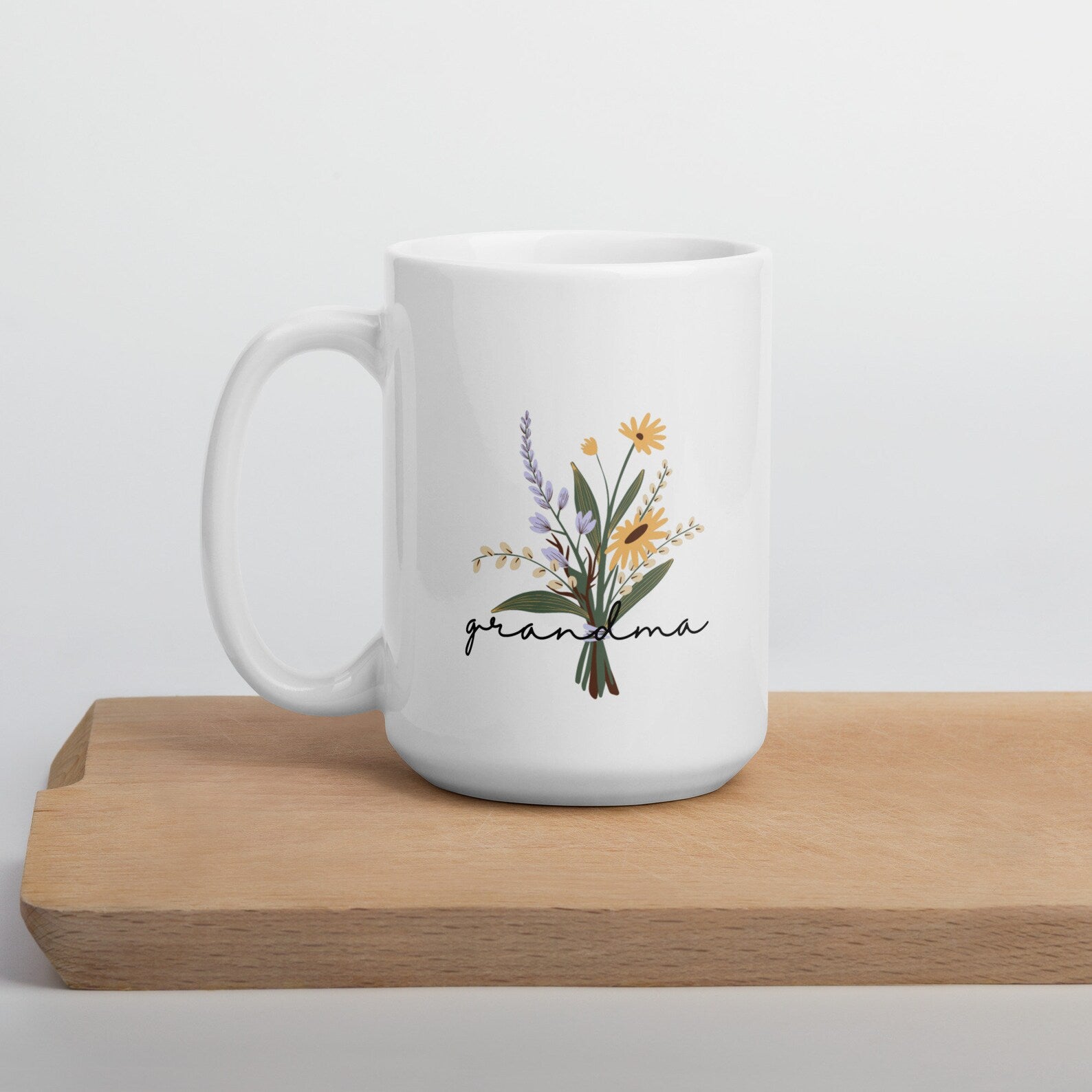 Grandma Mug With Flowers